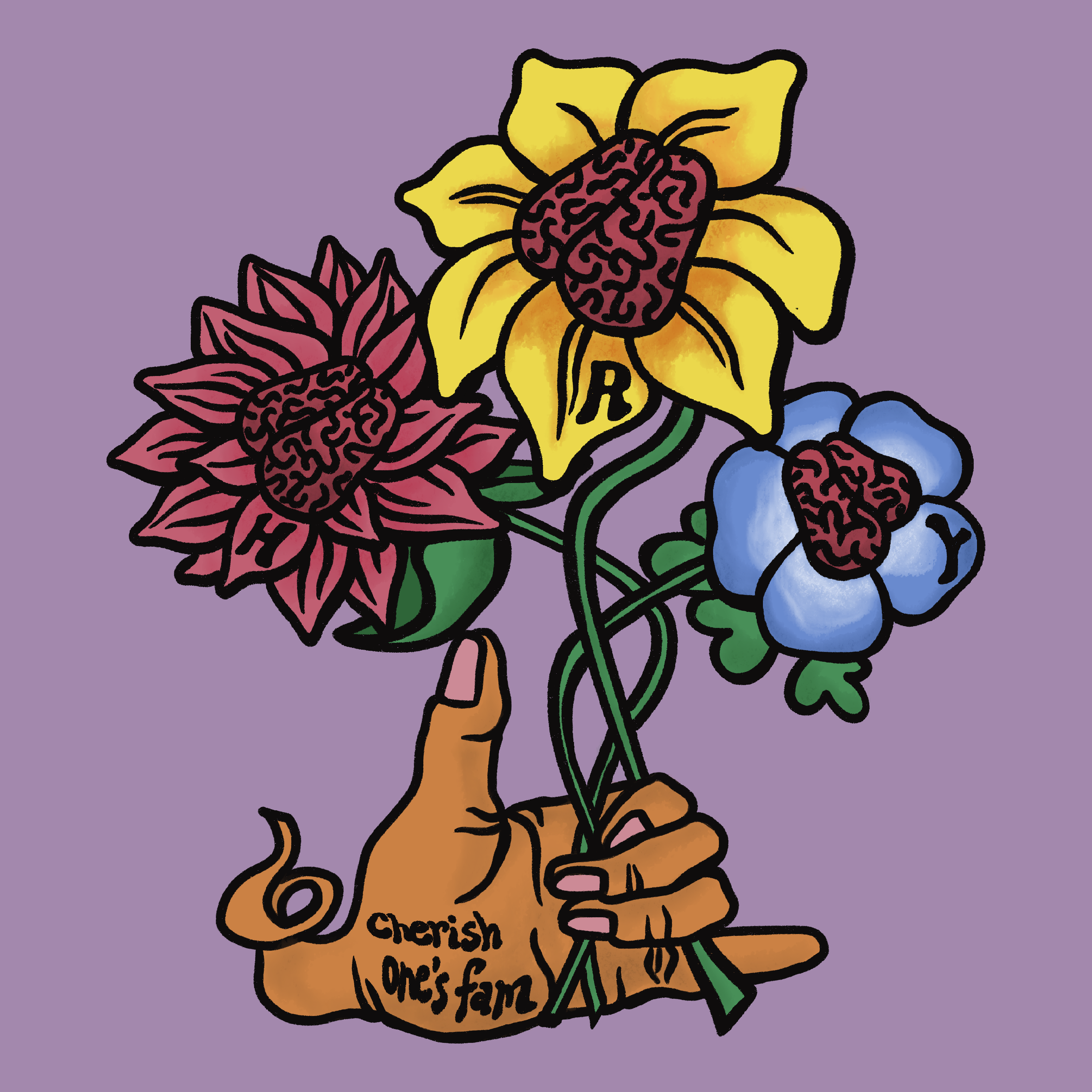 Brain Flower original design, made to order for an individual customer (work)