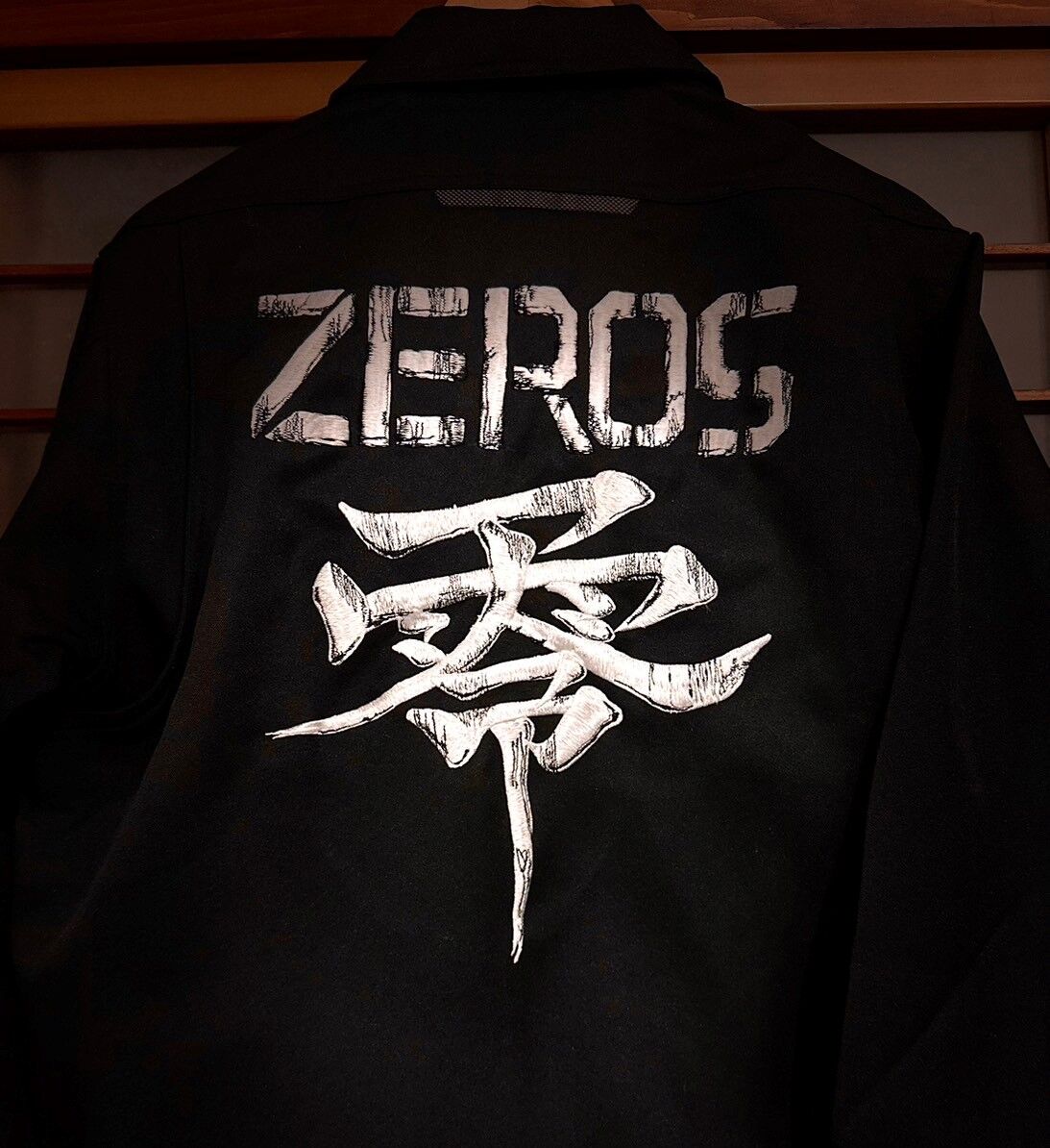Black sukajan embroidery, ZEROS Rei (example)